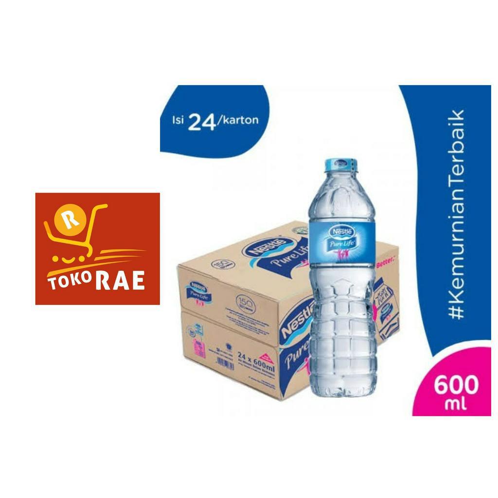 

Nestle Pure Life botol 600ML per dus isi 24