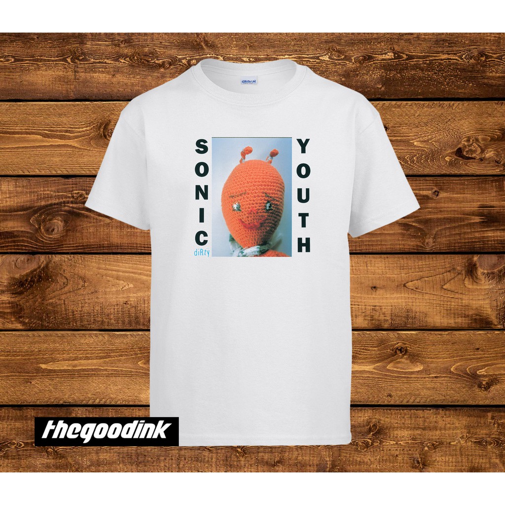 Kaos Sonic Youth - Dirty - Original Gildan T-shirt DTG Print