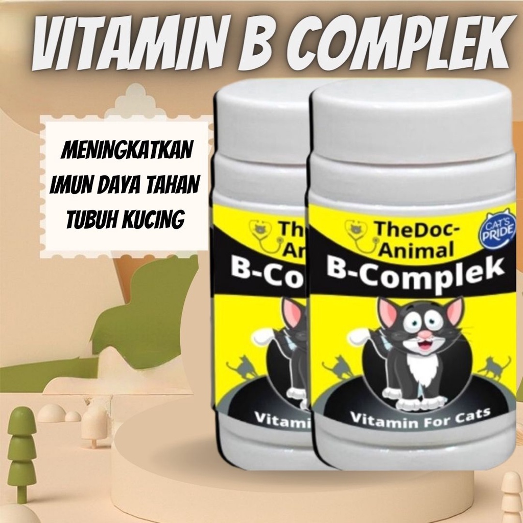 Vitamin B COMPLEX Vitamin &amp; Mineral Kucing Vitamin Kucing Hamil Conditioning Tablets Raid FEZONE