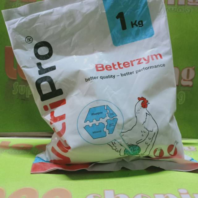 betterzym better performance pakan ayam burung probiotik nutripro enzym vitamin calcium kalek