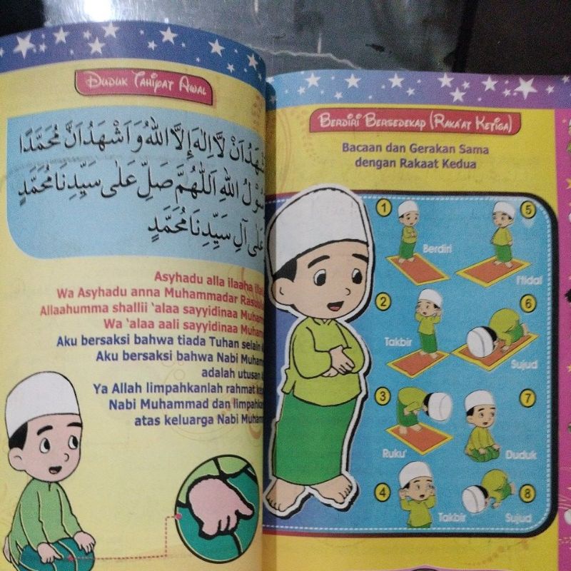 buku pintar belajar sholat &amp; berdoa di sertai juz'amma 15x24cm