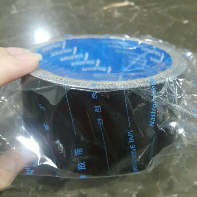 

Lakban kain hitam cloth gold blue 2" x 4m cloth tape - lakban jilid