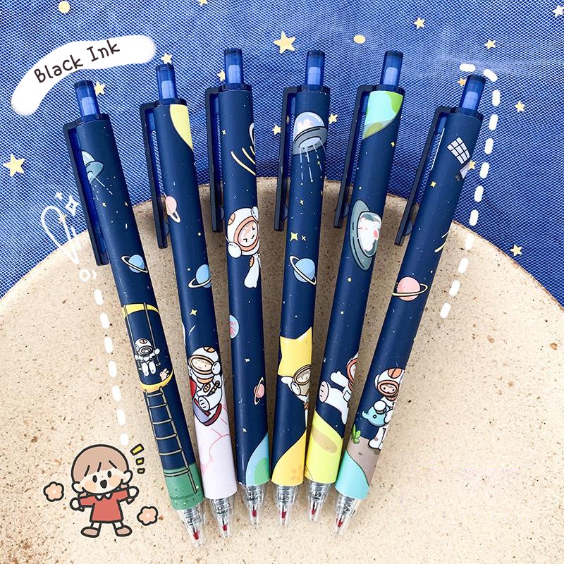 [THE UNIVERSE] Pulpen Gel Mekanik 0.5mm CUTE CARTOON Pena Mekanik Stationery BUJO Aesthetic - ST002