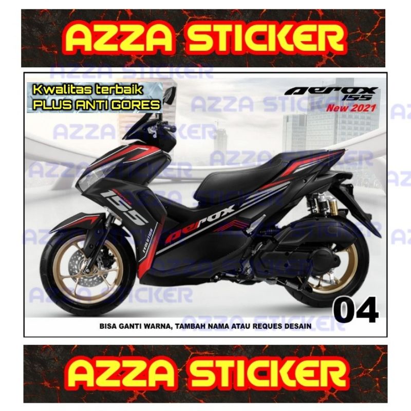 Sticker decal Yamaha Aerox 155 2021 Full Body decal Yamaha Aerox 155 2021 Full body 04