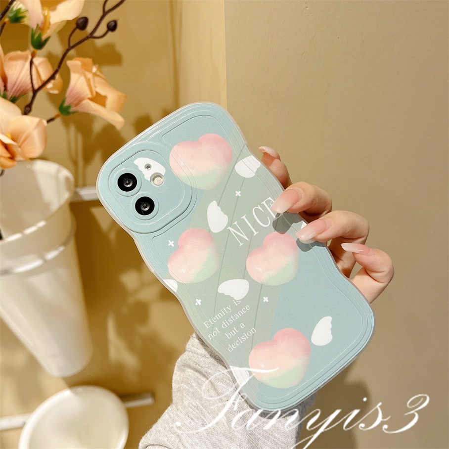 Redmi 12C A1 10C 10A 10 9 9A 9C 9T Note 11 Pro+ 11s 11 10s 10 9s 9 8 Pro Xiaomi Poco X4Pro X3 Pro X3NFC M4 F3 Mi 11 Lite 10TPro Moon Love Wavy Edge Phone Case TPU Soft Protective Cover