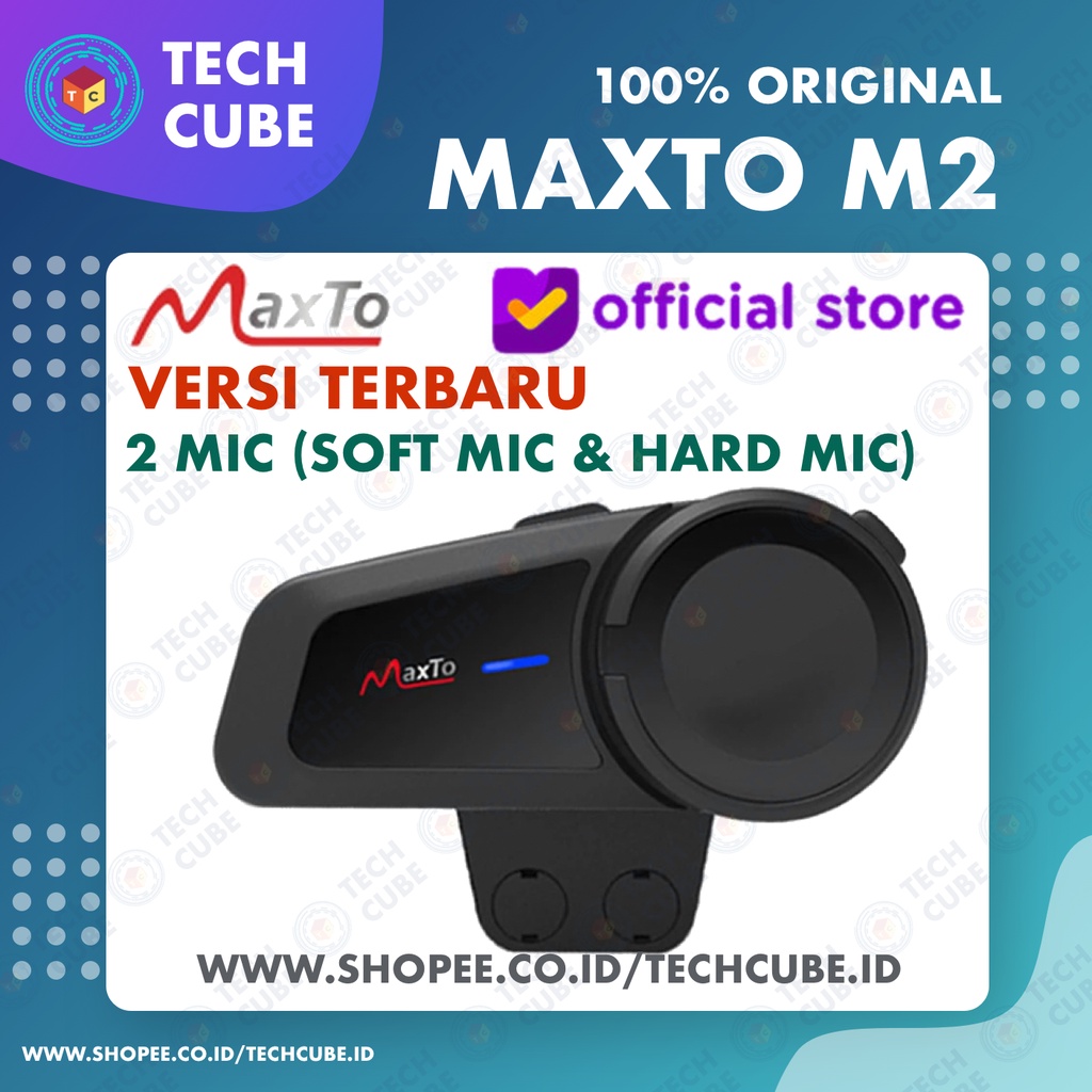Maxto M2 Bluetooth Radio FM Intercom Helm 6 Rider Alt EJEAS Q7 V6 PRO