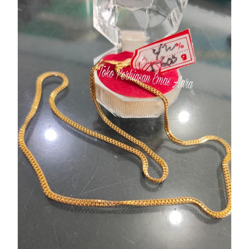 Kalung Emas 420 Italy Double