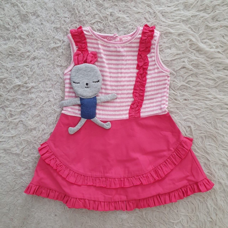 baju bayi doll bunny dress