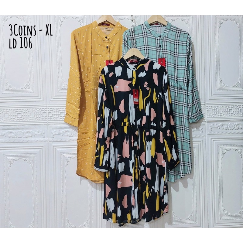 Long Tunik 3 Coins size XL XXL