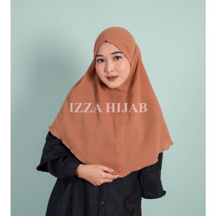 Jilbab instan sabila kerut diamond / Hijab bergo Maryam karet non per by izza