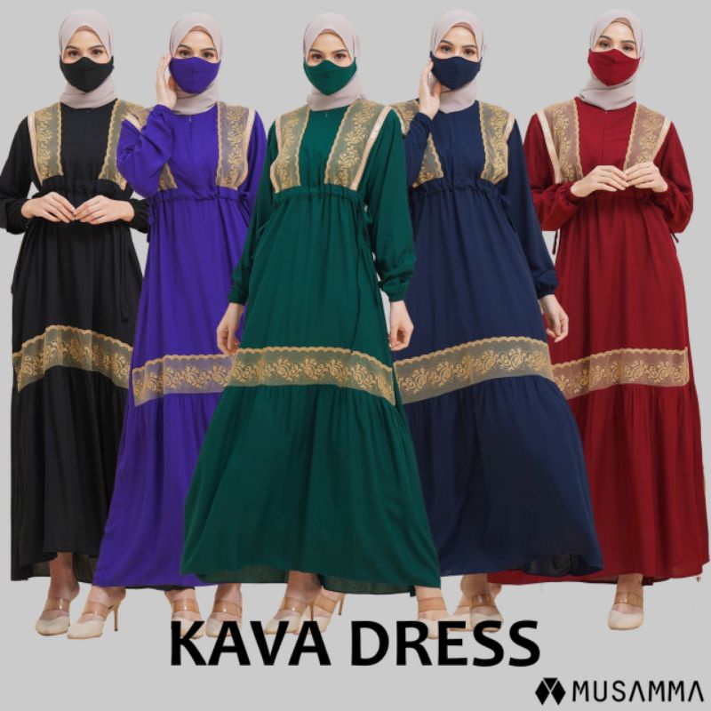 MUSAMMA Kava Dress Gamis Rayon Viscose Ori