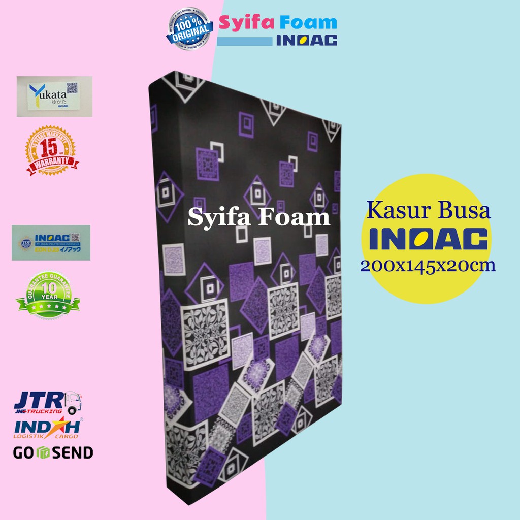 Kasur busa inoac yukata  200x145x20 kasur busa inoac no 3 garansi 15 tahun