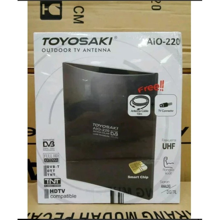 antena tv toyosaki aio 220 indoor outdoor digital - antena digital toyosaki aio 220
