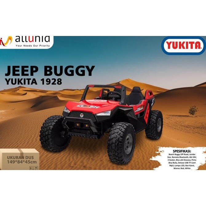 Mainan Mobil Aki Yukita 1928 Jeep Buggy