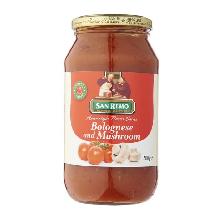 

San Remo Saus Pasta Bolognese And Mushroom 500Gram