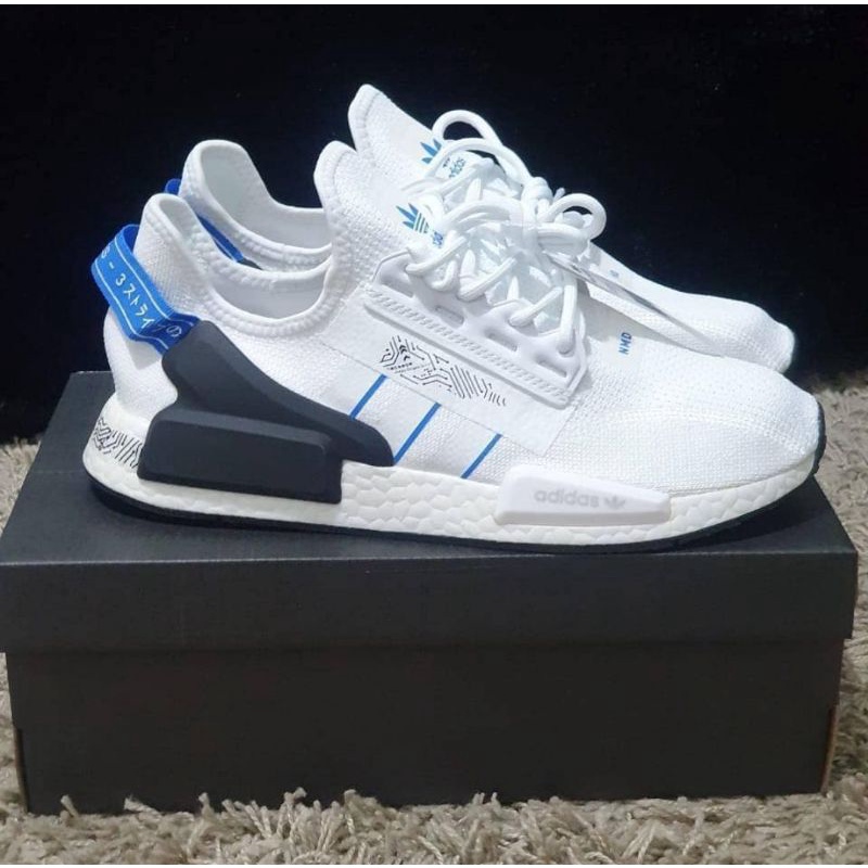 Adidas Nmd R1 V2 White Black Blue