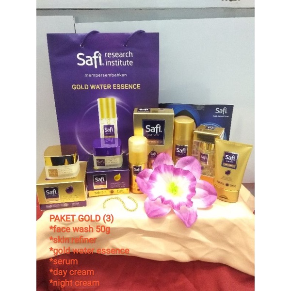 (PROMO)SAFI PAKET COMBO HEMAT GOLD(3)u/ mengecilkan pori