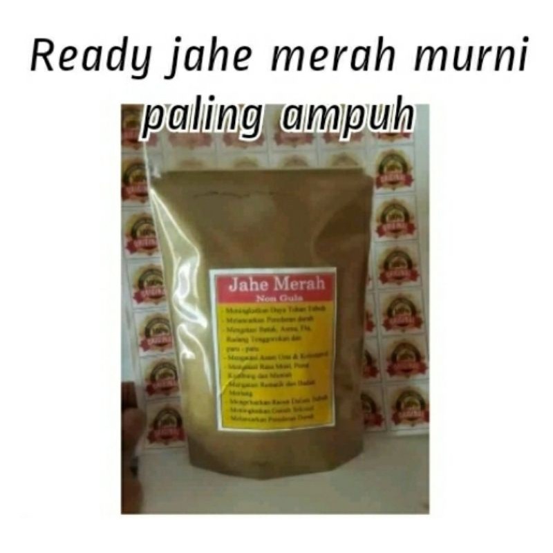 

jahe merah bubuk murni untuk asma, batuk bronchitis dan paru