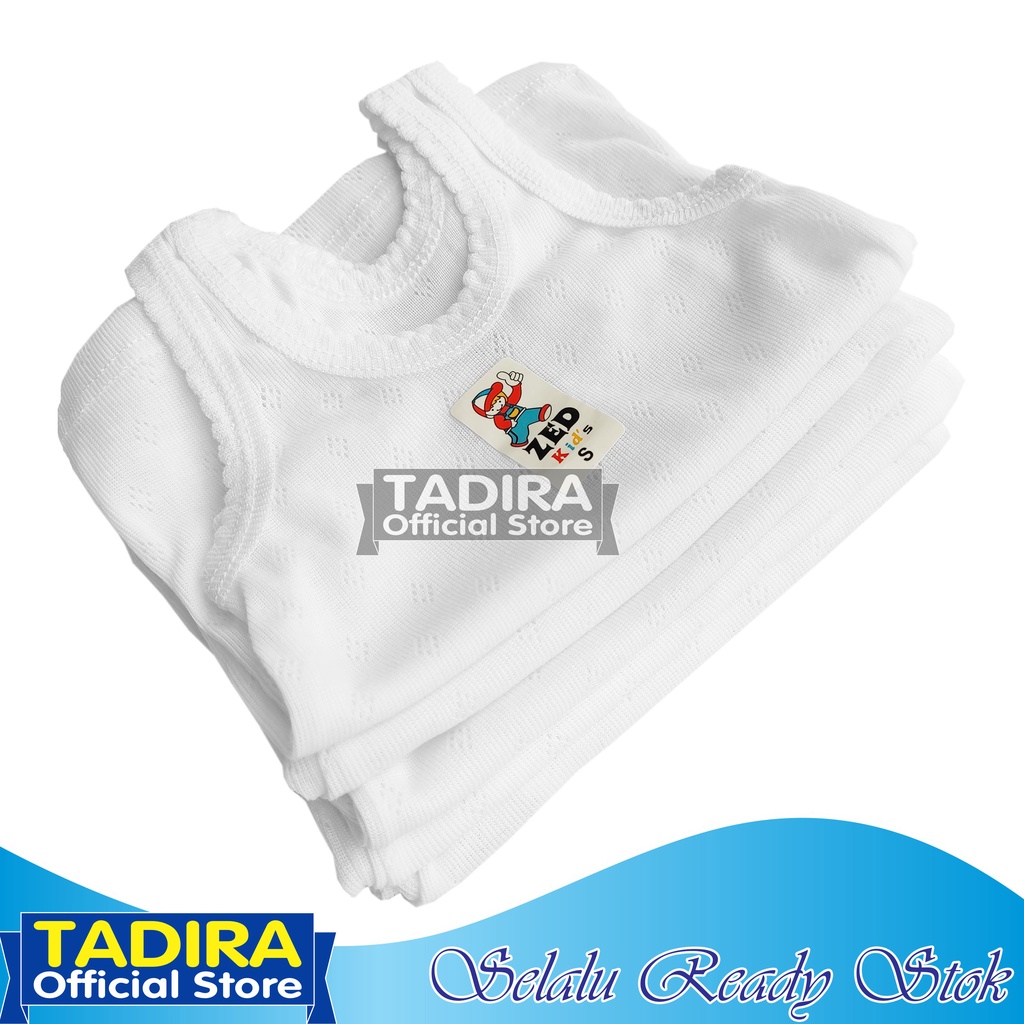 4 Pcs Singlet Putih Anak Perempuan dan Laki Laki Usia 0-15 Tahun Trendi TADIRA Store