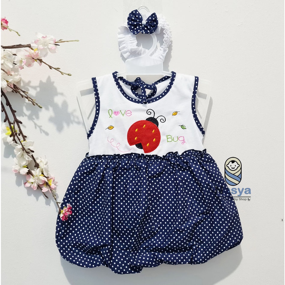 [P-066] Dress Bayi (0-6 bulan) / Setelan Bayi Perempuan Motif Lucu