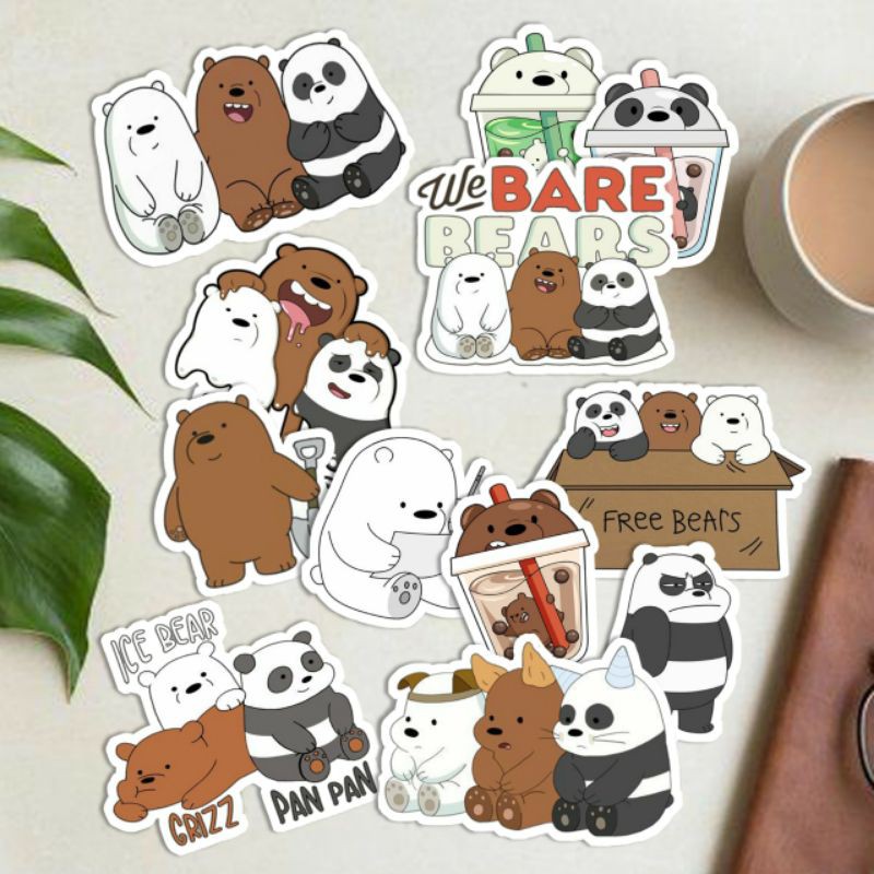 

Calla Land 12Pcs Sticker Pack Bentuk [WE BEAR] Beruang Lucu Aesthetic for Bullet Journal Decoration Planer Diary Scrapbook DIY Gift