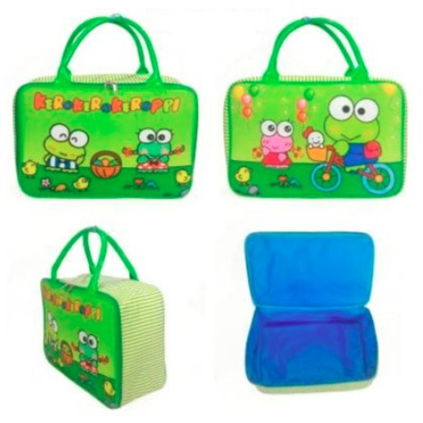 BAJ TRAVEL BAG SUPER KANVAS KARAKTER  (TAS KOPER JINJING/TAS RENANG) // KEROPPI / TA001