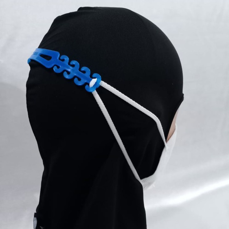 Konektor Masker / Konektor Pengait Tali Masker Hijab Bahan Silikon / Konektor Masker Hijab