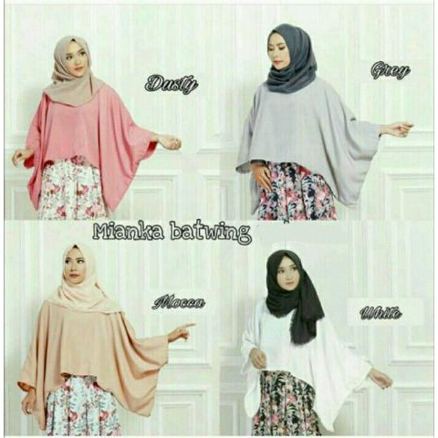 SB Collection Atasan Blouse Zanna Jumbo Batwing Kebaya Wanita