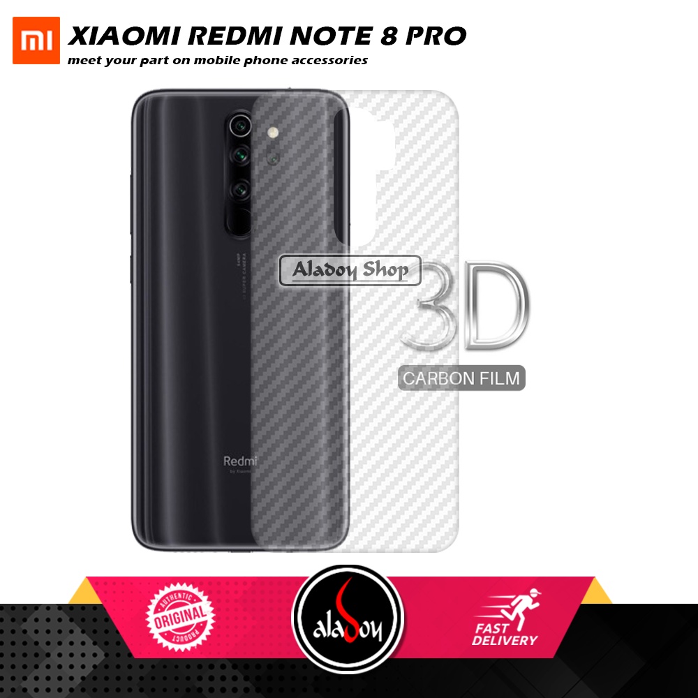 Case XIAOMI REDMI NOTE 8 PRO Armor Fusion Transparent Casing Free Skin Carbon 3D