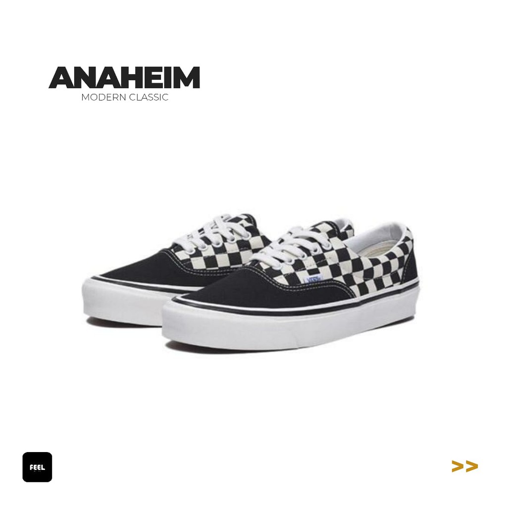 Vans Era Anaheim Checkerboard Black White