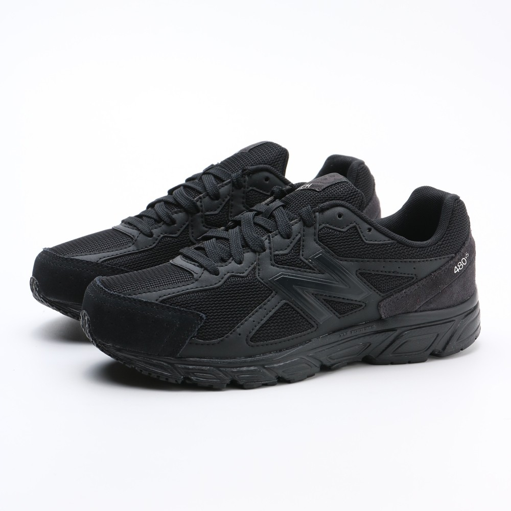Sepatu Sneakers Lari Model New Balance 480v5 Bahan Suede Warna Hitam Untuk Pria/wanita | Shopee Indonesia