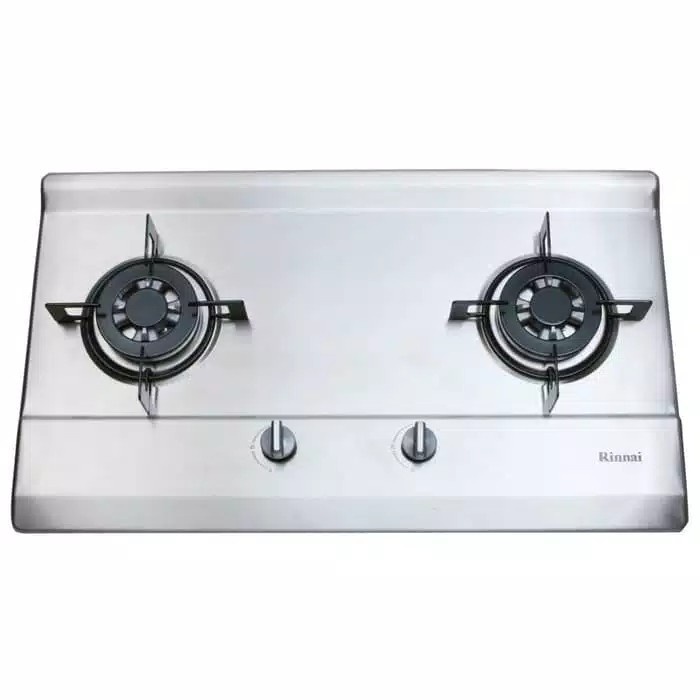 Kompor Gas Rinnai Kompor Tanam 2 Tungku Stainless 712 NS
