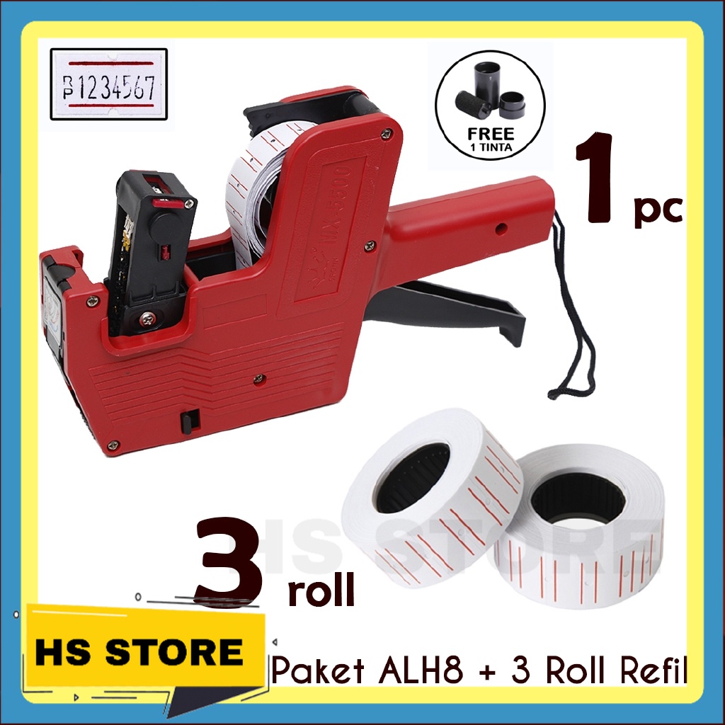 

ALAT LABEL HARGA PRICE LABELLER M5500 & 3 ROLL