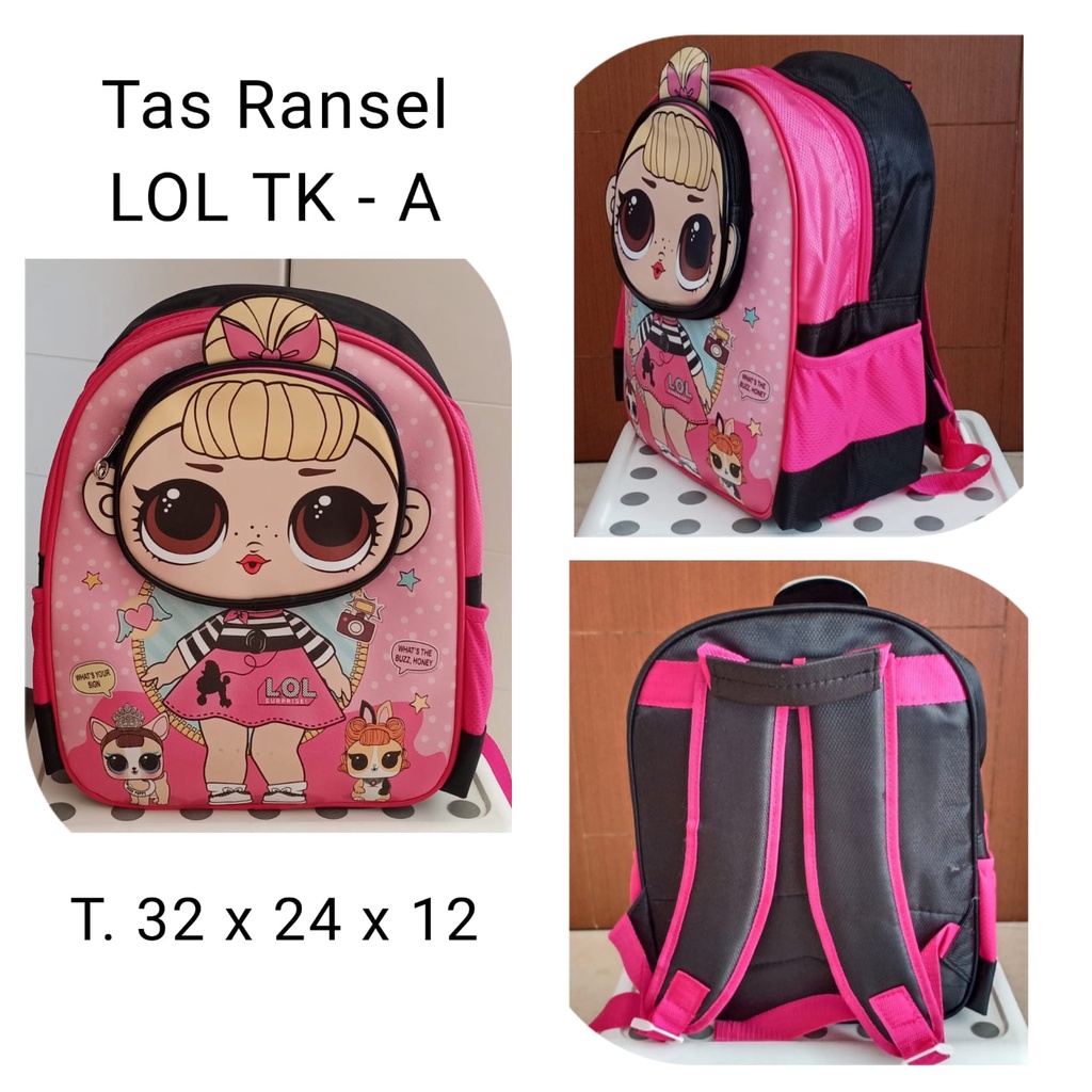 AS Tas Ransel anak perempuan TK dan SD