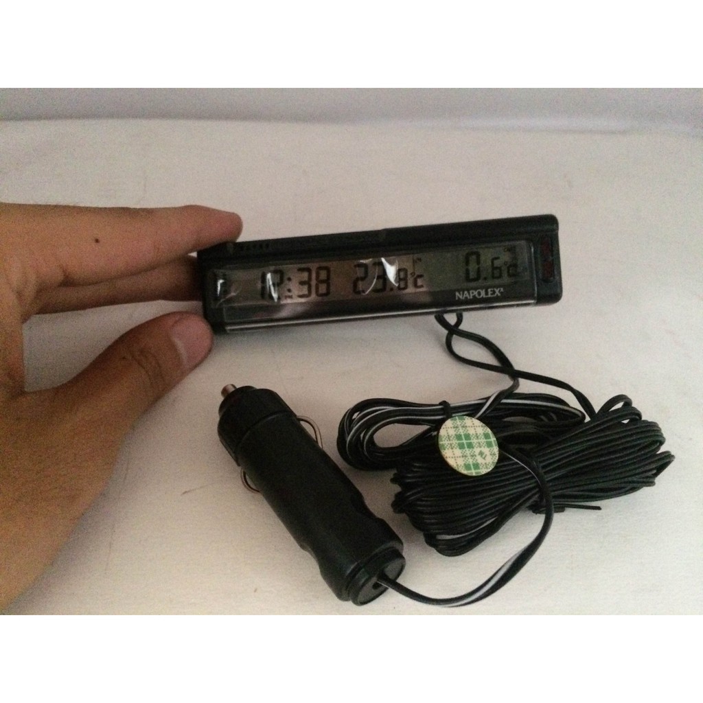 Charger + Temperatur Dan Jam Mobil