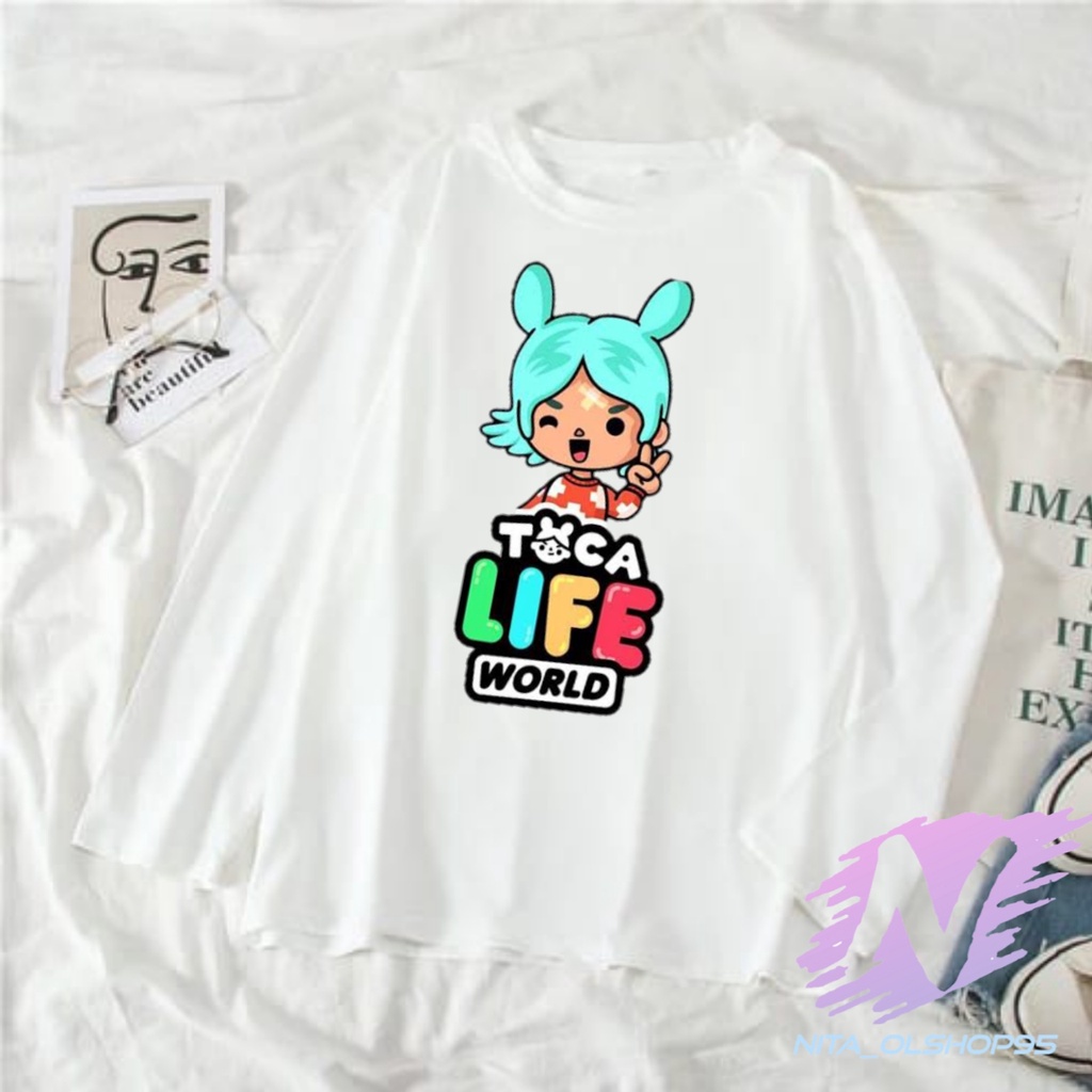 kaos toca boca kaos anak lengan panjang toca life wolrd permainan anak