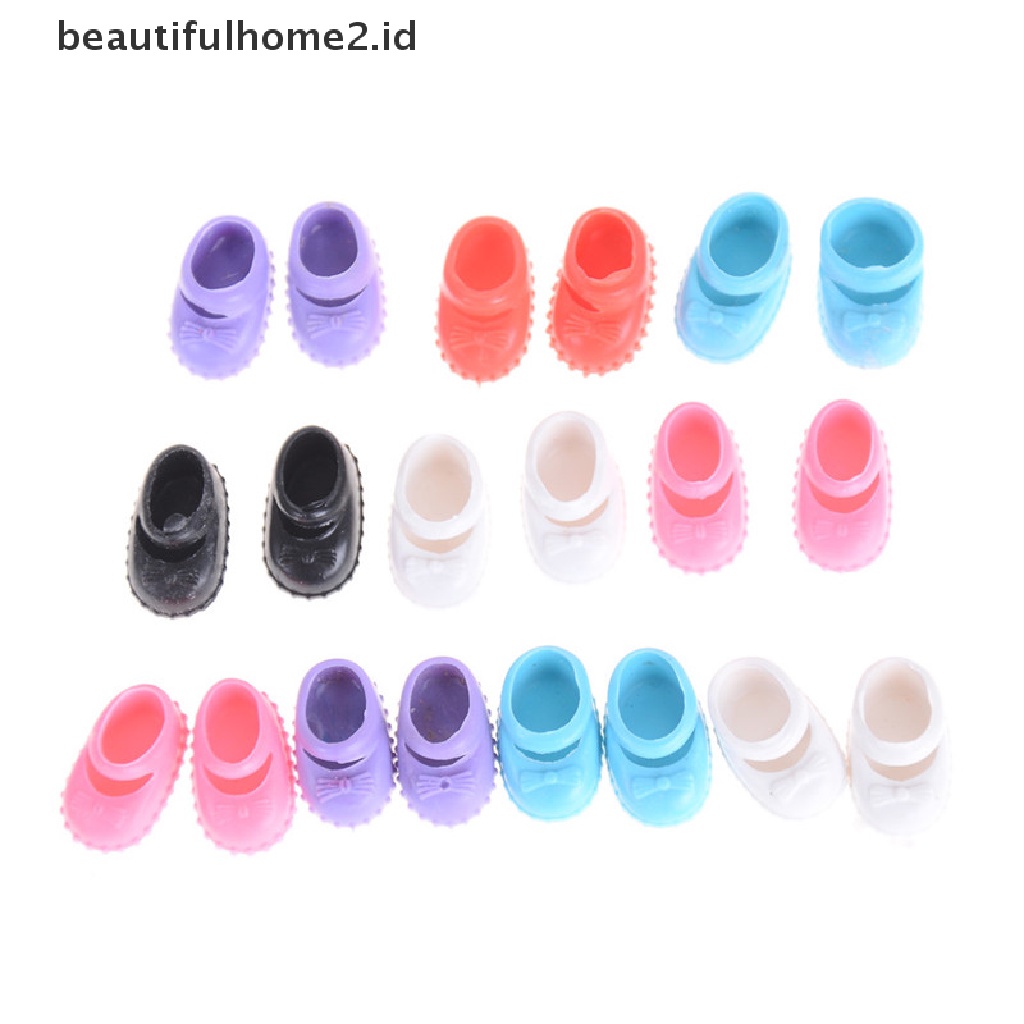 (Beautifulhome2.Id) 5 Pasang Sepatu Boneka Confused 12cm Untuk Mainan Anak