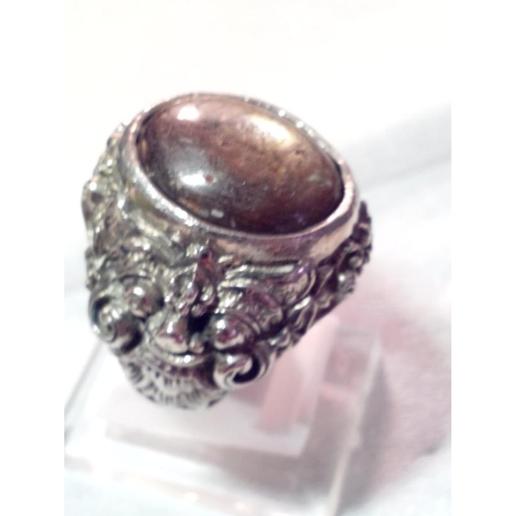 bangsing / Safir Star golden big Size Ring Motif Bali Size 9/10  bukan