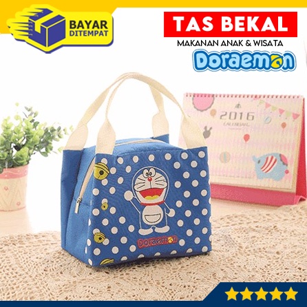 Tas Bekal DORAEMON Makan Siang Anak Makanan Kerja Sekolah  Piknik Wisata