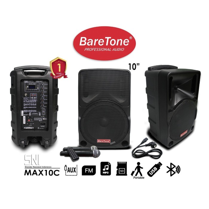 speaker portable baretone max 10c