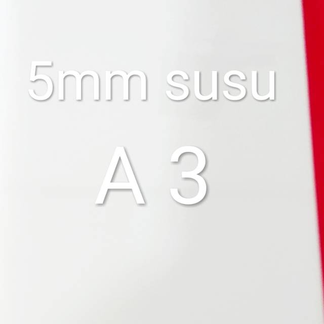 

Acrylic akrilik lembaran 5mm susu Ukuran A 3 (42x30cm)