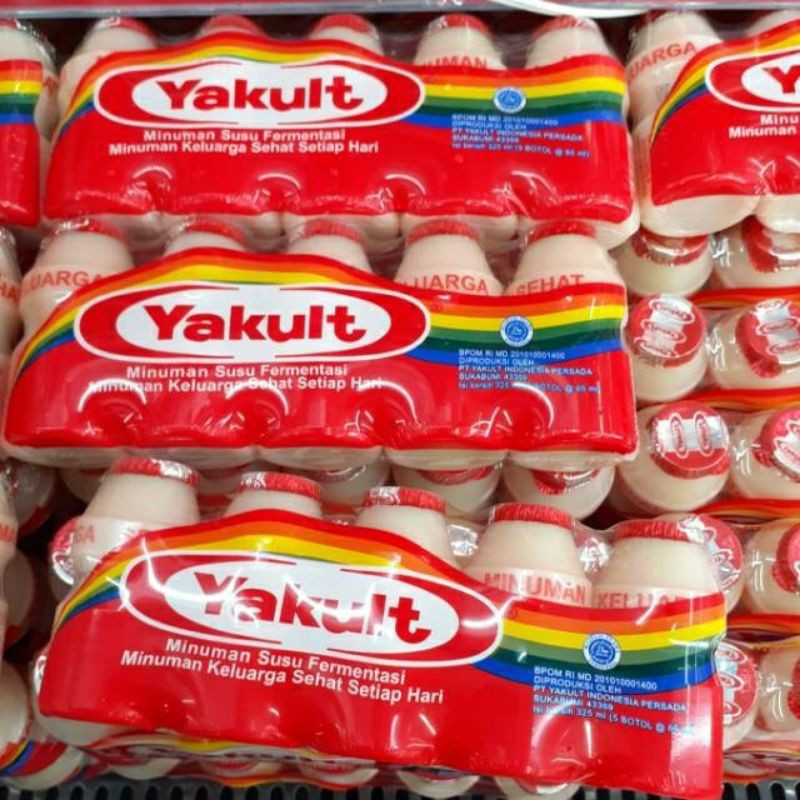 

MINUMAN YAKULT ISI 5 PCS YAKULT DRINK MINUMAN PREBIOTIK SUSU FERMENTASI KESEHATAN YOGURT YOGHURT