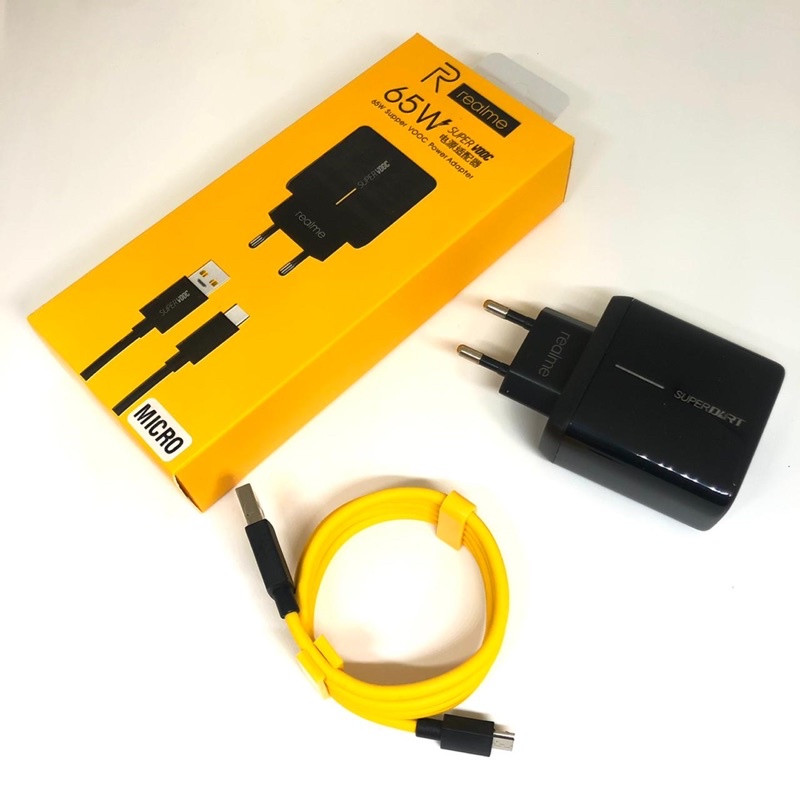 TRAVEL CHARGER 65W REALME GT MASTER BLACK MICRO DAN TYPE C ORIGINAL PROMO SEN