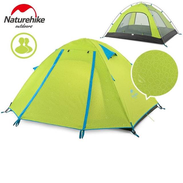 Tenda 2 Orang Professional 2 Naturehike NH18Z022-P (Anti UV Embossed)