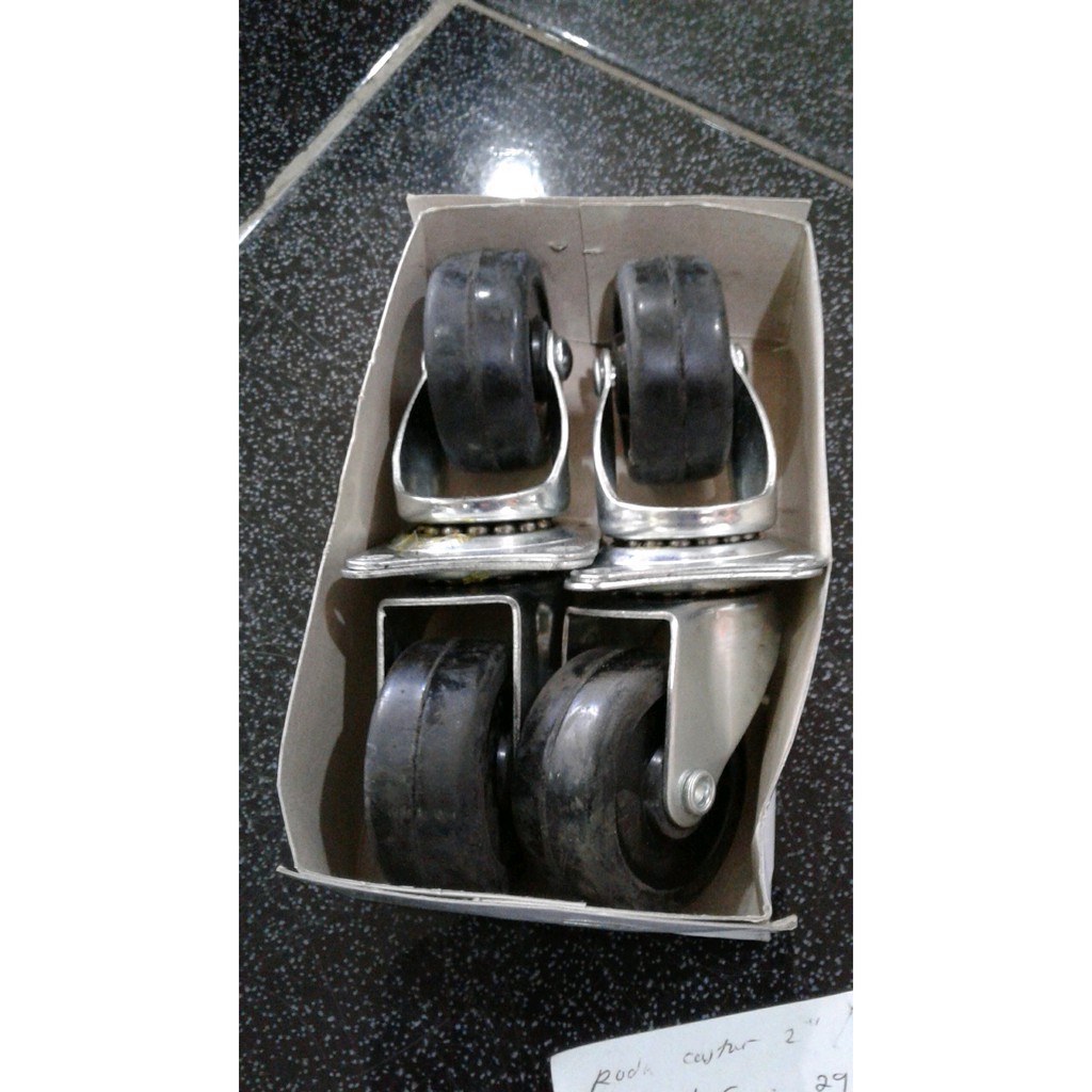 Roda Karet Atau Castor 50mm 1 Set Casters Shopee Indonesia