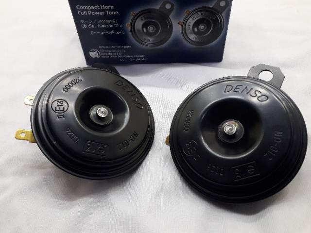 Klakson Denso Compact Disc Horn Set 12v Asli Bawaan Toyota Termurah Surabaya