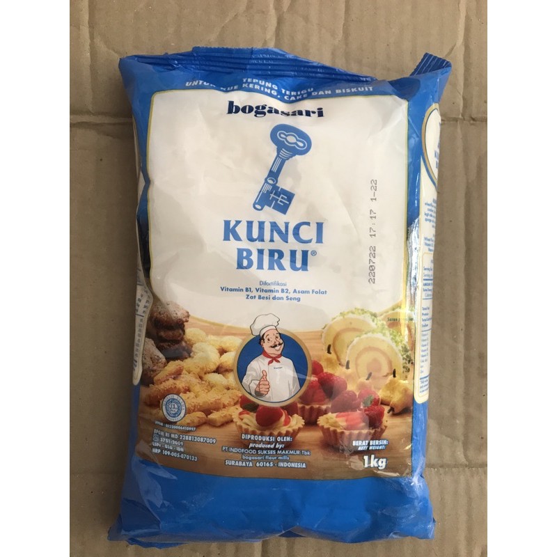 

Tepung Terigu Rendah Protein KUNCI BIRU 1 kg
