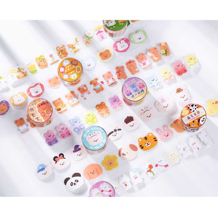 

Washi Tape Stiker Tape Masking Bubble Kreatif Lucu Kartun Pita Scrapbooking Dekorasi Pita