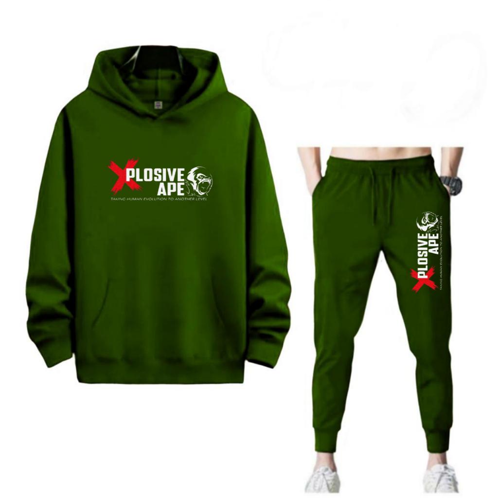 SETELAN XPLOSIVE APE JOGGER DAN HOODIE BAHAN TEBAL NYAMAN DIPAKAI TERLARIS