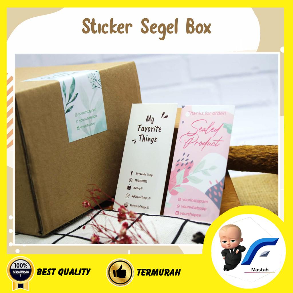 

Cetak Stiker Segel Kotak Box Kemasan Hampers